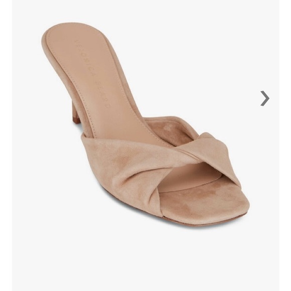 Veronica Beard Melli Sand Suede Mule - Picture 1 of 7
